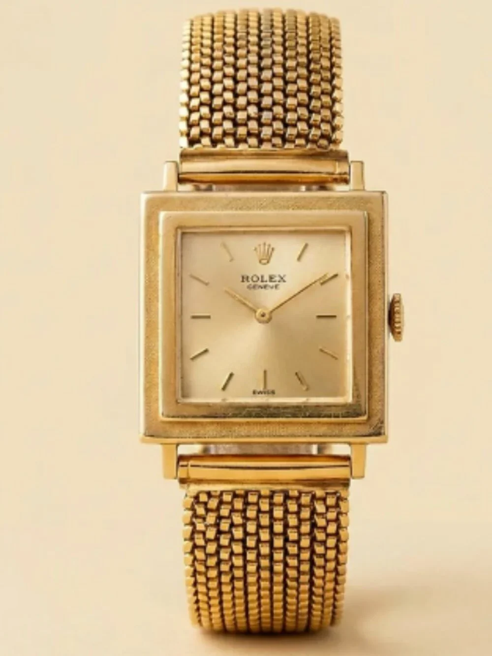 ROLEX 14K Yellow Gold Wristwatch, ca. 1960s Stunning Heirloom